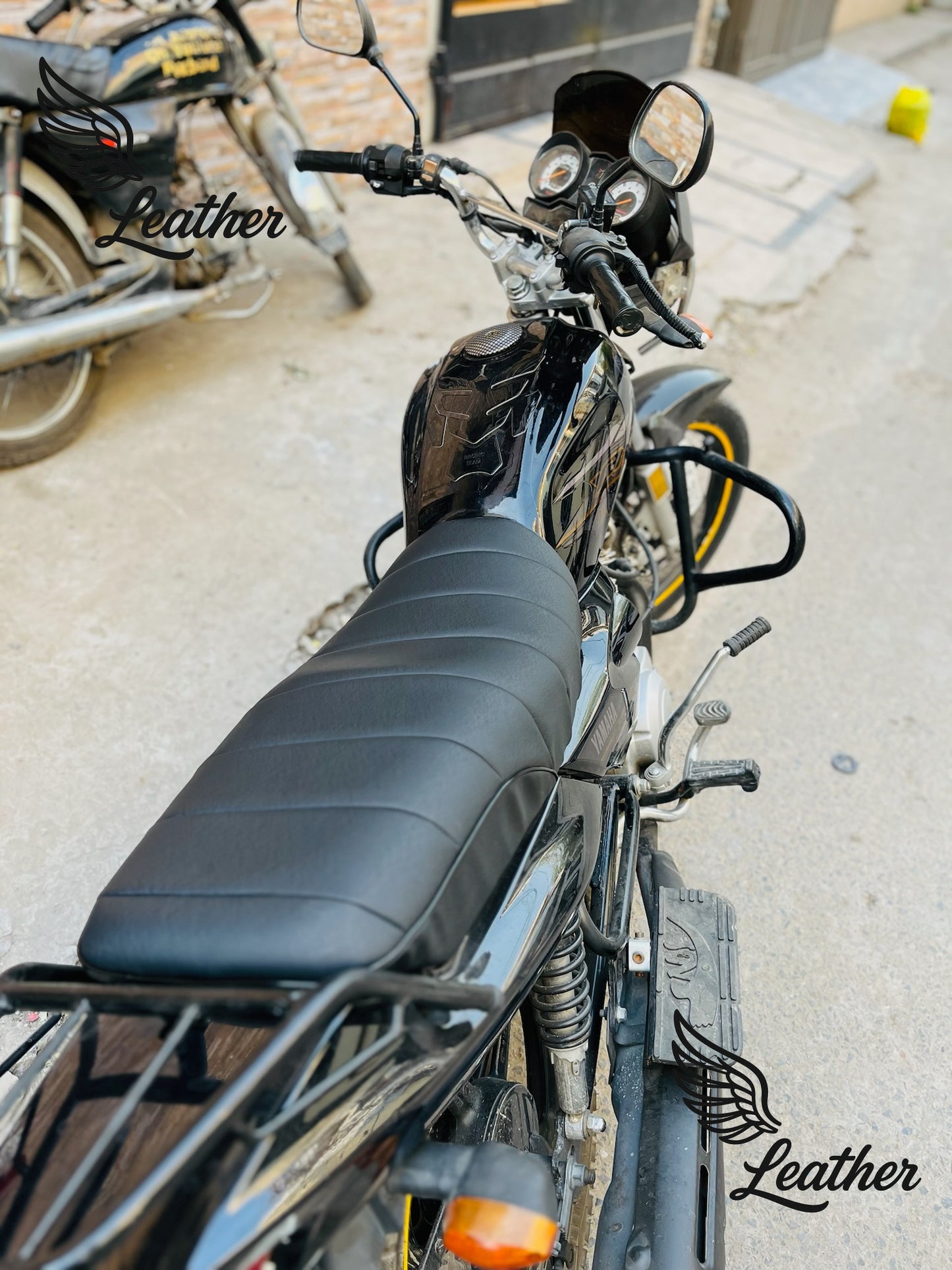 Yamaha YBZ 125 DX Leather Seat Cover Comfortable Cushion foam padded