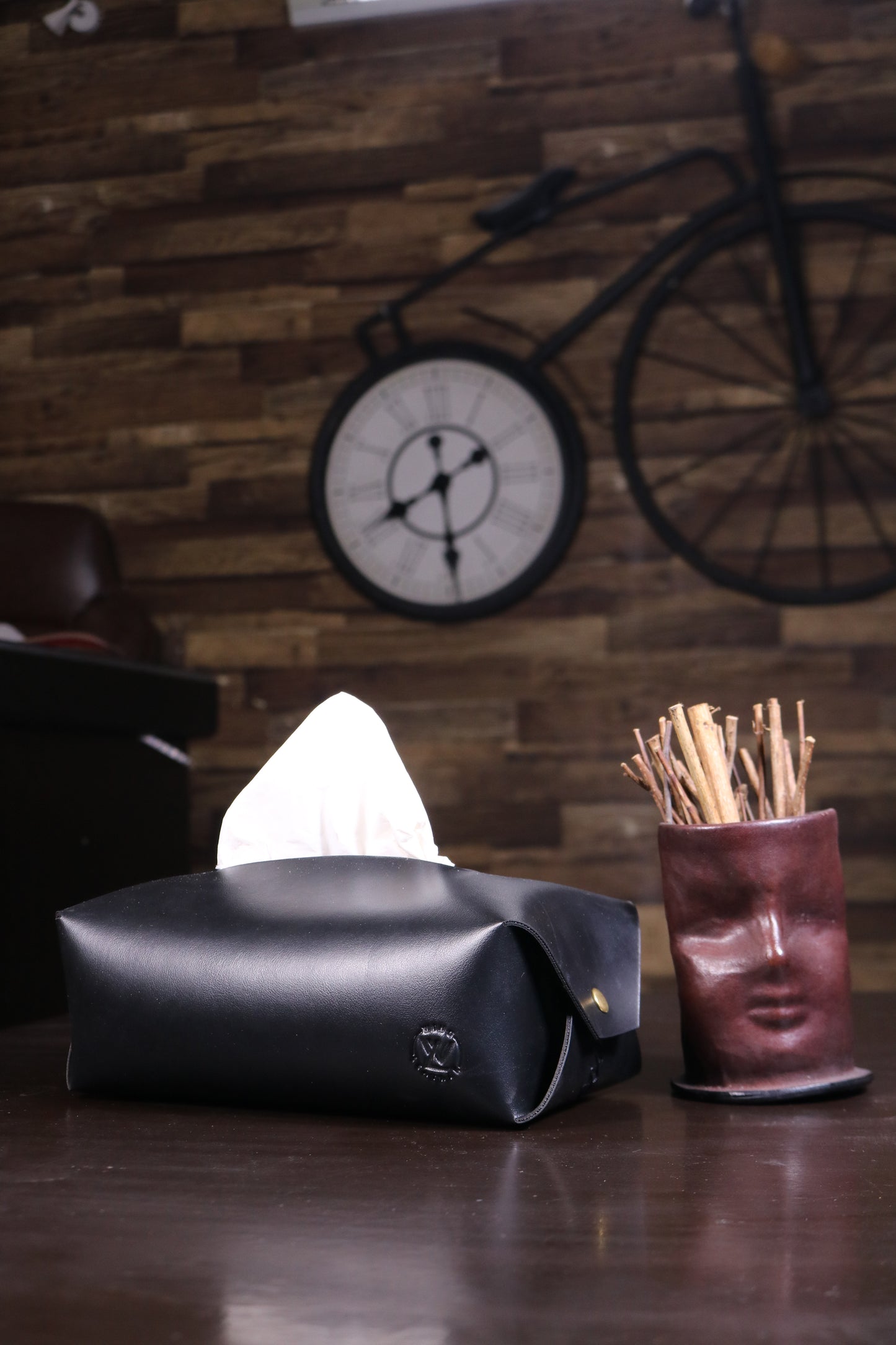 Luxury Tissue Box Cover Holder- PU Leather With Tissue Paper used For Cars, Offices, Home, Drawing room, Dining Room