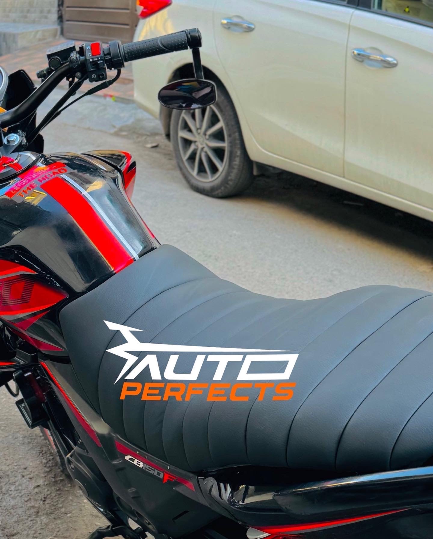 Honda CB 150F Custom Made Leather Seat Cover