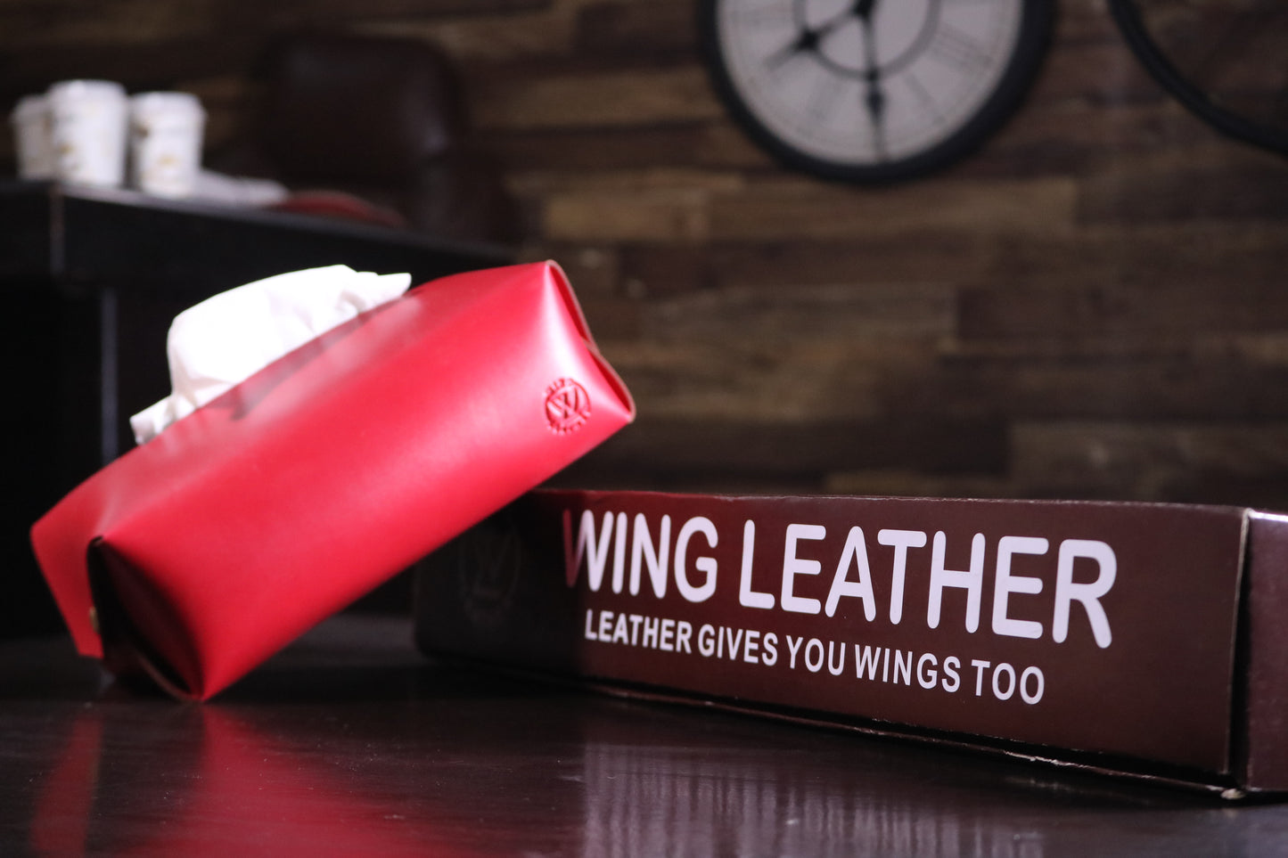 Luxury Tissue Box Cover Holder- PU Leather With Tissue Paper used For Cars, Offices, Home, Drawing room, Dining Room