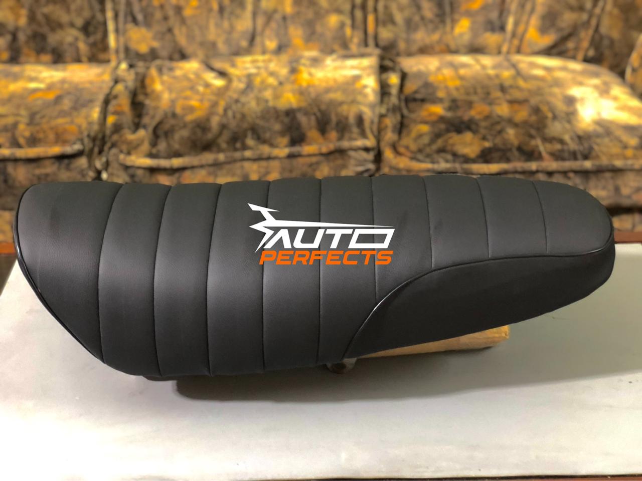 Honda CG 125 Seat Cover with 12mm Foam Padded Japanese Leather